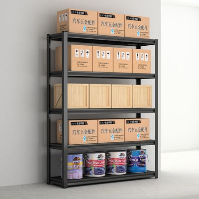 Boltless Rivet Metal Shelf Cabinet With Hidden Hanging Hole Column