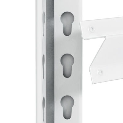 Boltless Rivet Metal Shelf Cabinet With Hidden Hanging Hole Column