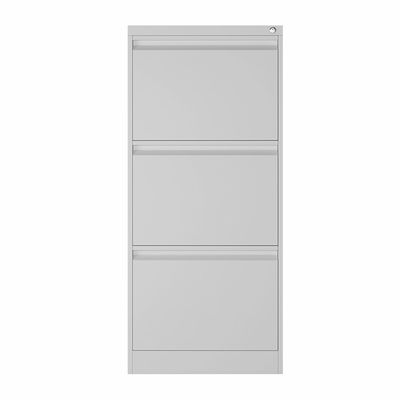 큰 저장은 3 서랍 가로 파일 캐비닛 금속 밝은 회색을 간격을 둡니다